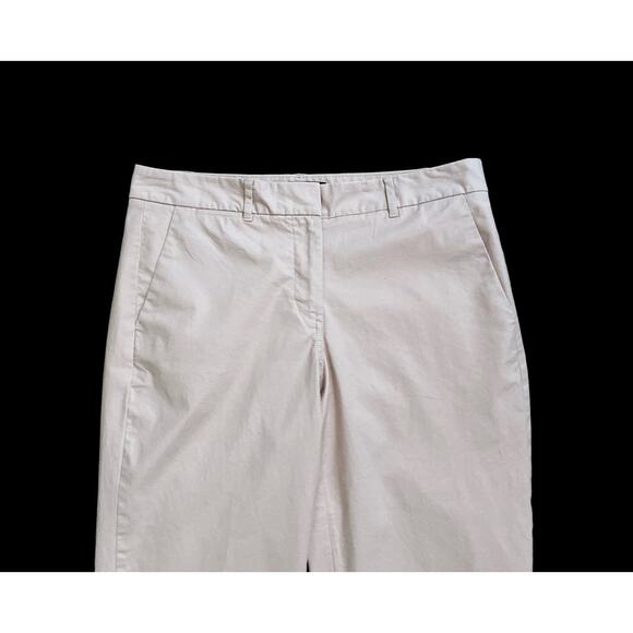 Talbots Pink Raw Hem Cropped Capri Pants Size 2 - Picture 3 of 7